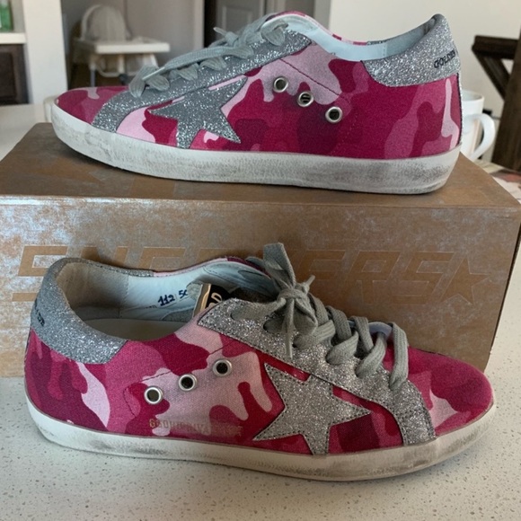 Golden Goose Pink Camo Superstar Shoes, size 37! - Picture 3 of 6